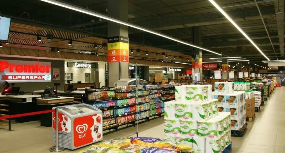 High‑Efficiency Retail LED Lighting – Premier Superspar – Maputo