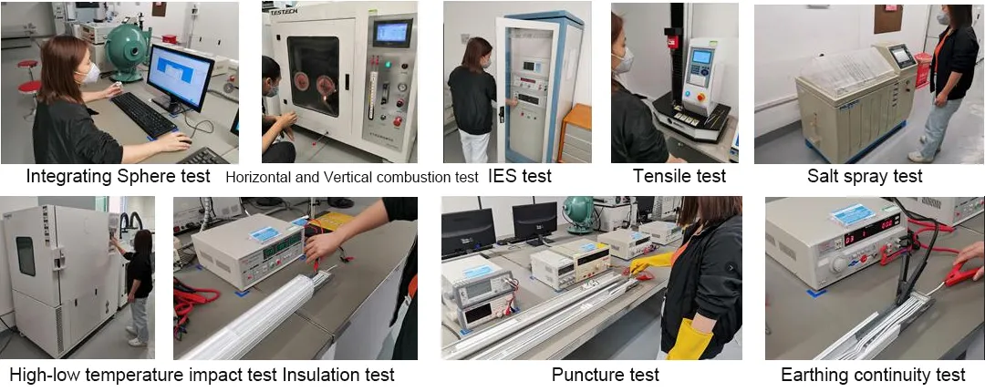 FusionBrite quality control testing lab